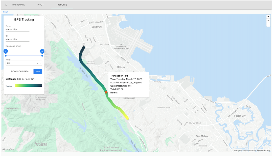 Informe de seguimiento GPS