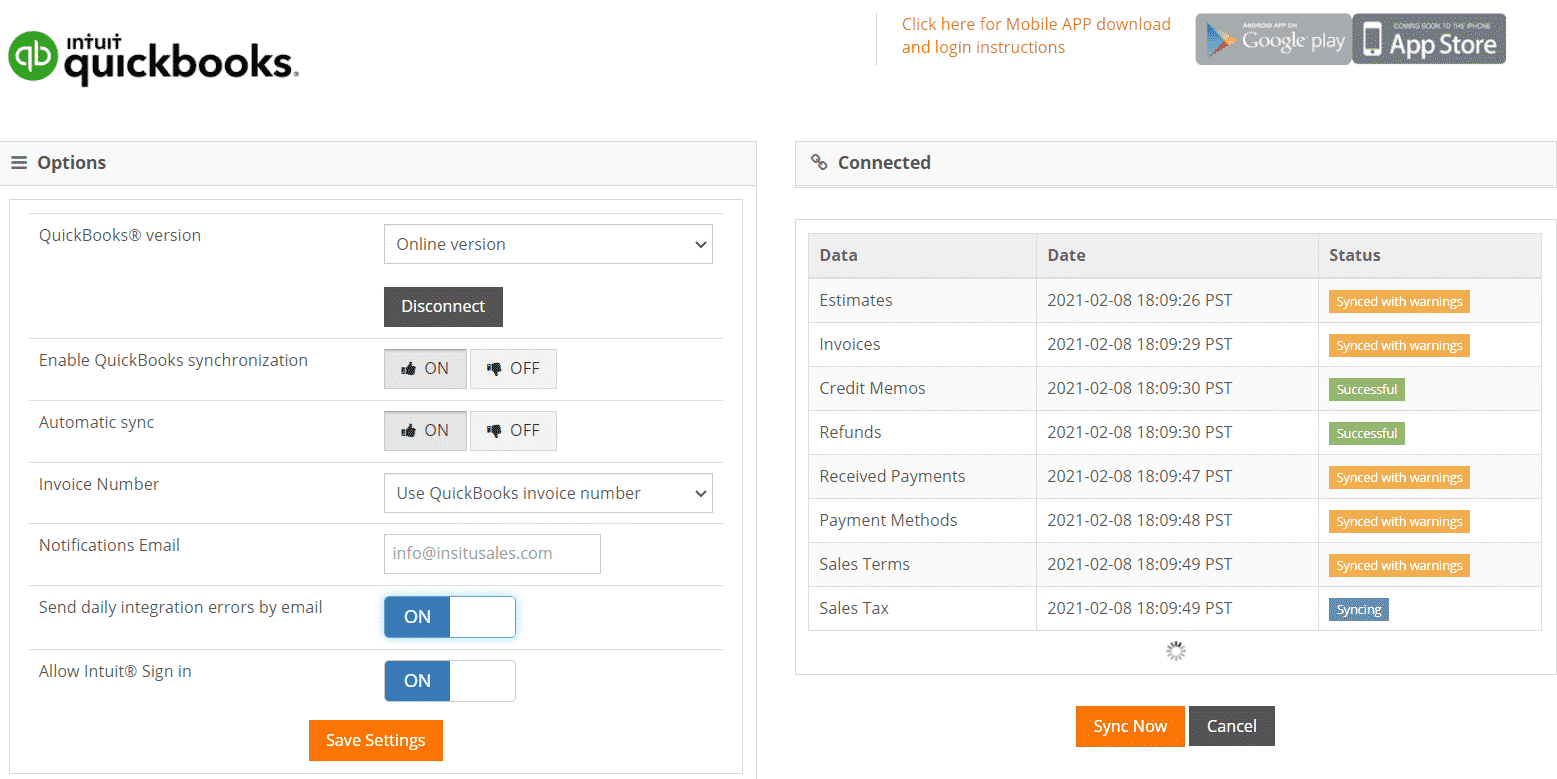 sincronização de faturamento móvel do quickbooks recortado 2