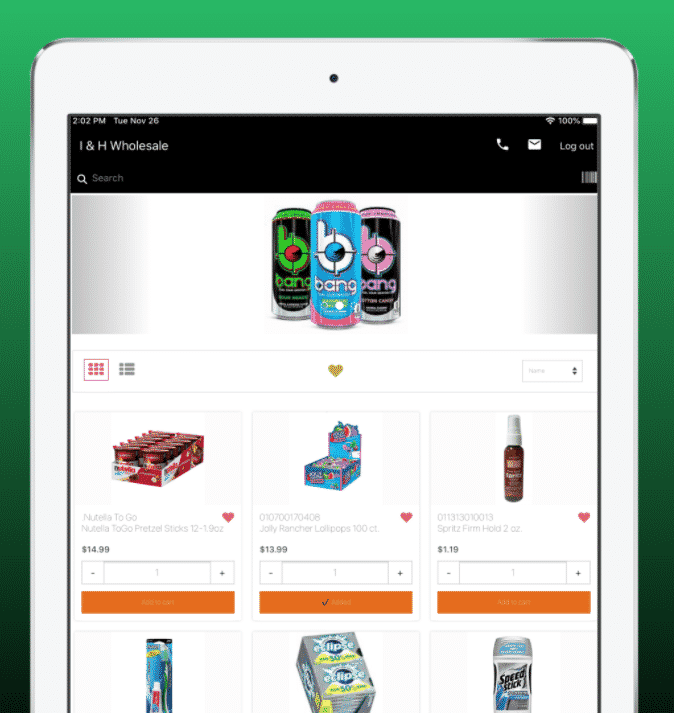 Whitelabel B2B App in-app wholesale catalogue
