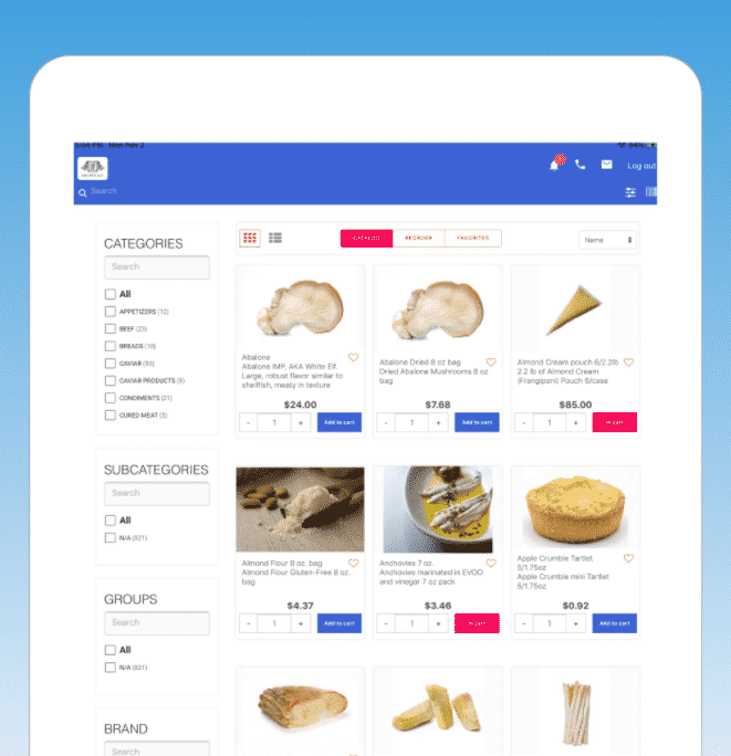 Whitelabel B2B App B2B wholesale app catalogue