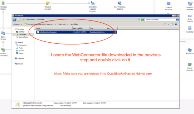 QuickBooks® Desktop Integration cropped insitu sales quickbooks webconnector e1622152236227
