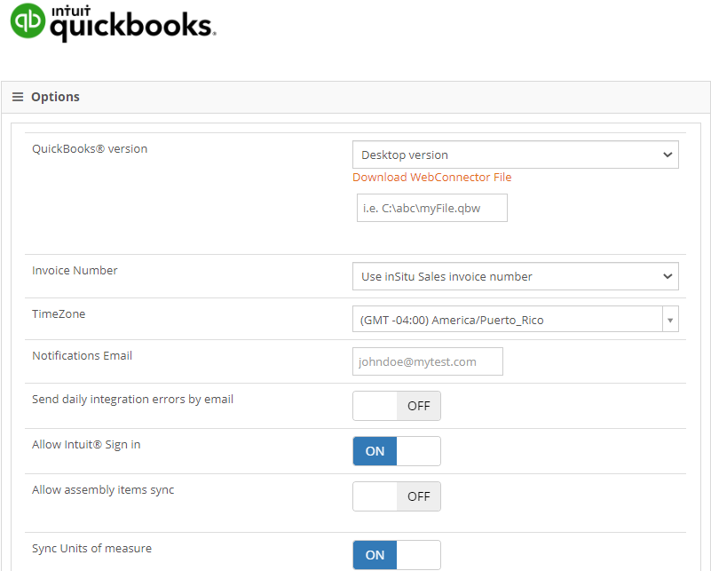 integración de escritorio Quickbooks recortada