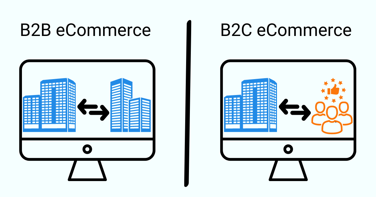 Comercio electrónico B2B y comercio electrónico B2C