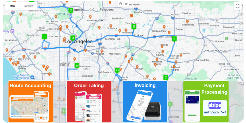 características del software móvil de rutas para cpg