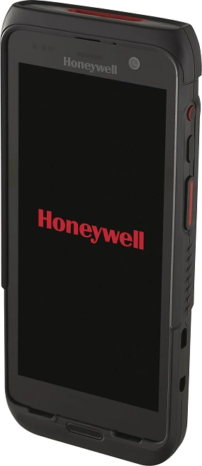 Escáneres Ordenador móvil portátil Android Honeywell CT47 con escáner de código de barras integrado, vista frontal en ángulo.