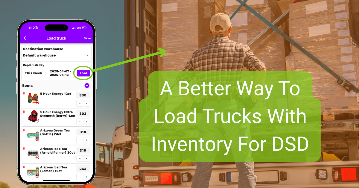 Cargar camiones con inventario para dsd