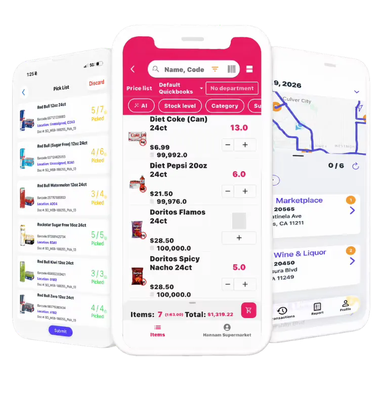 Suite de aplicaciones móviles Connected inSitu Sales