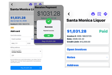 New Features route payments