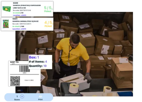 inSitu Inventory App warehouse packing and shipping